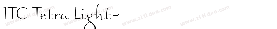 ITC Tetra Light字体转换